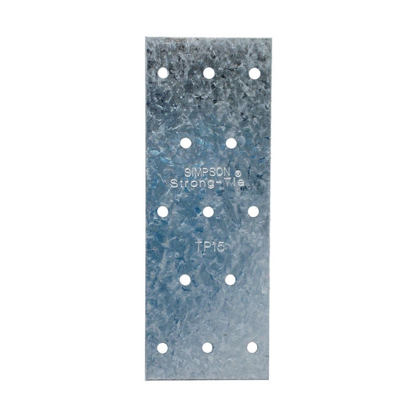 Simpson Strong-Tie Simpson Strong-Tie 5 in. H X 0.04 in. W X 1.8 in. L Galvanized Steel Tie Plate TP15 - main